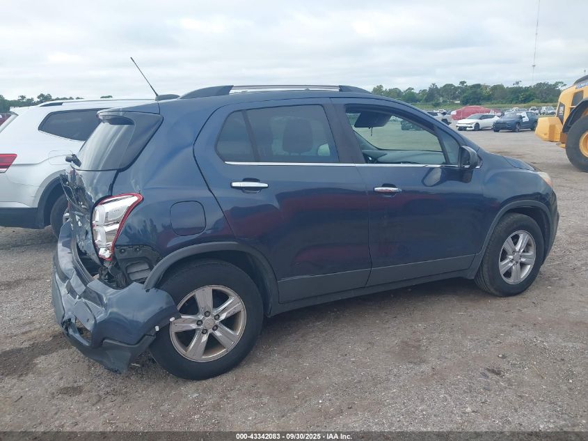 2018 Chevrolet Trax Lt VIN: 3GNCJLSB3JL334772 Lot: 43342083