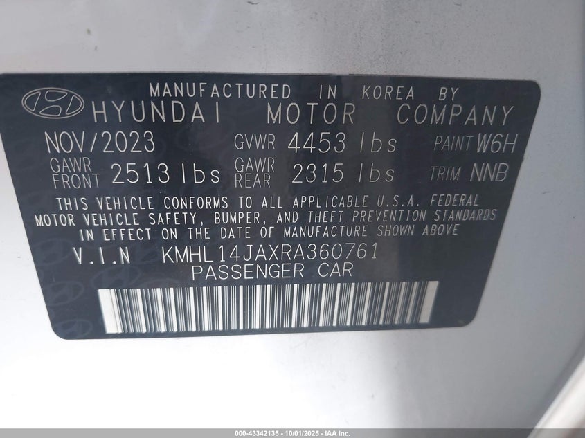 2024 HYUNDAI SONATA SEL KMHL14JAXRA360761