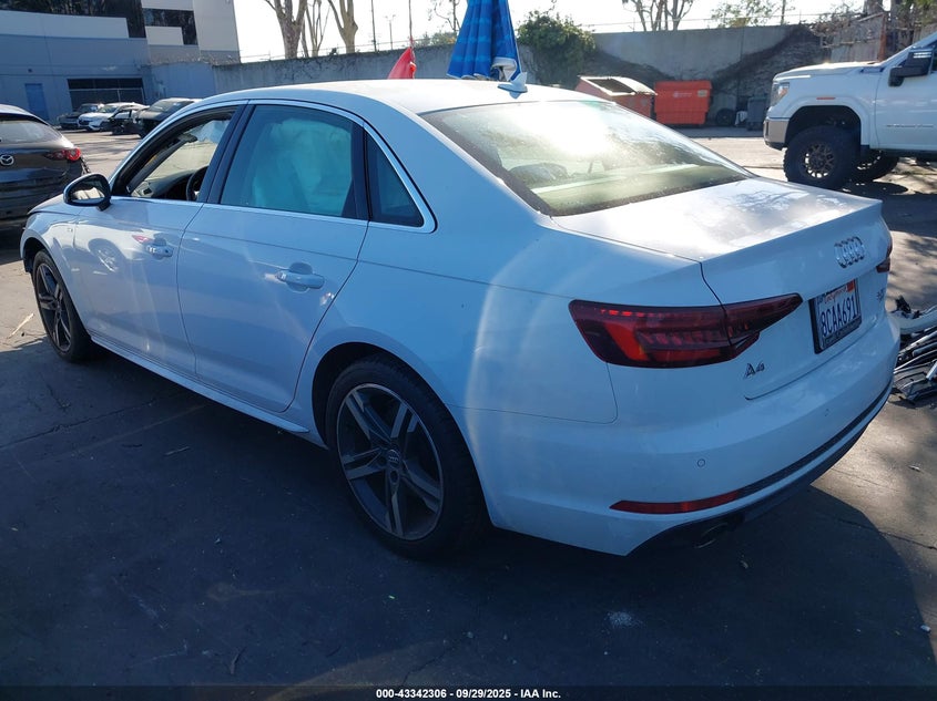 2018 AUDI A4 2.0T TECH ULTRA PREMIUM/2.0T ULTRA PREMIUM WAULMAF4XJN002003