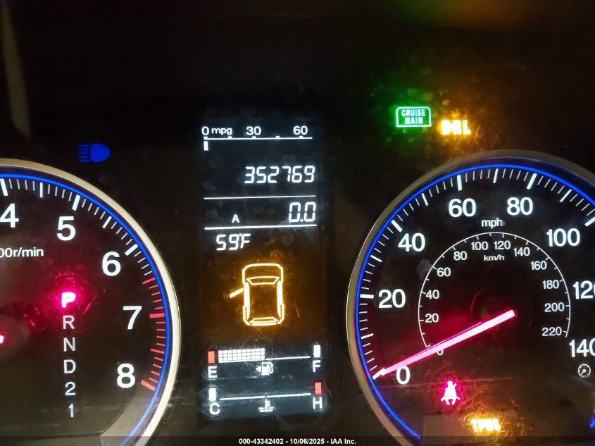 2008 Honda Cr-V Ex-L VIN: JHLRE38798C058374 Lot: 43342402