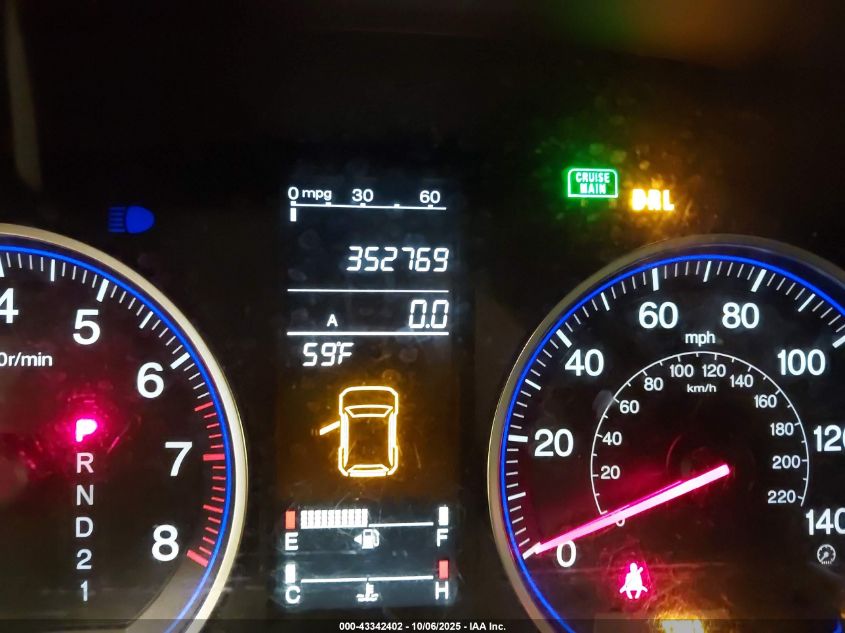 2008 Honda Cr-V Ex-L VIN: JHLRE38798C058374 Lot: 43342402