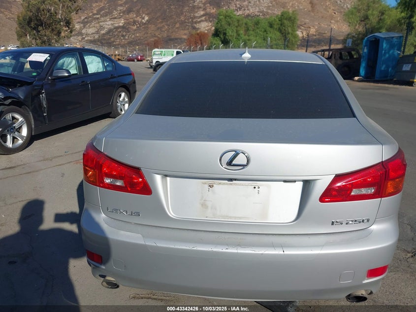 2007 Lexus Is 250 VIN: JTHBK262572049022 Lot: 43342426