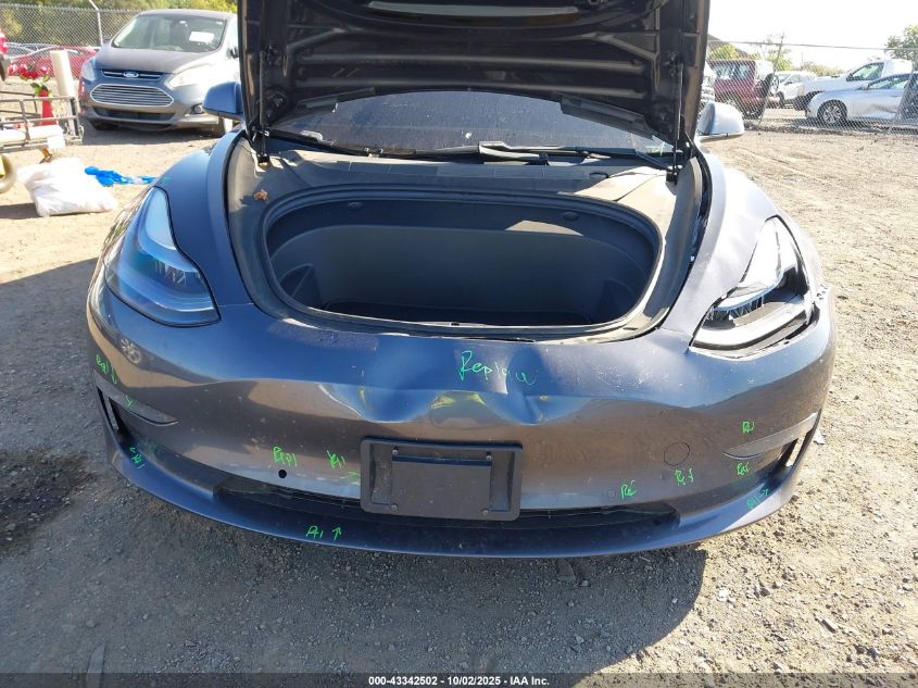 2021 Tesla Model 3 Long Range Dual Motor All-Wheel Drive VIN: 5YJ3E1EB8MF980258 Lot: 43342502