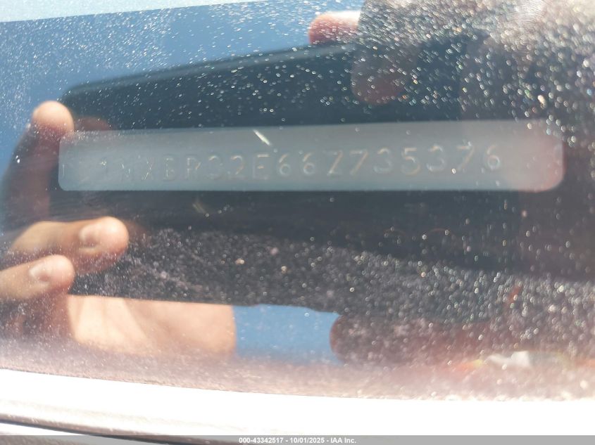 2006 Toyota Corolla Ce VIN: 1NXBR32E66Z735376 Lot: 43342517