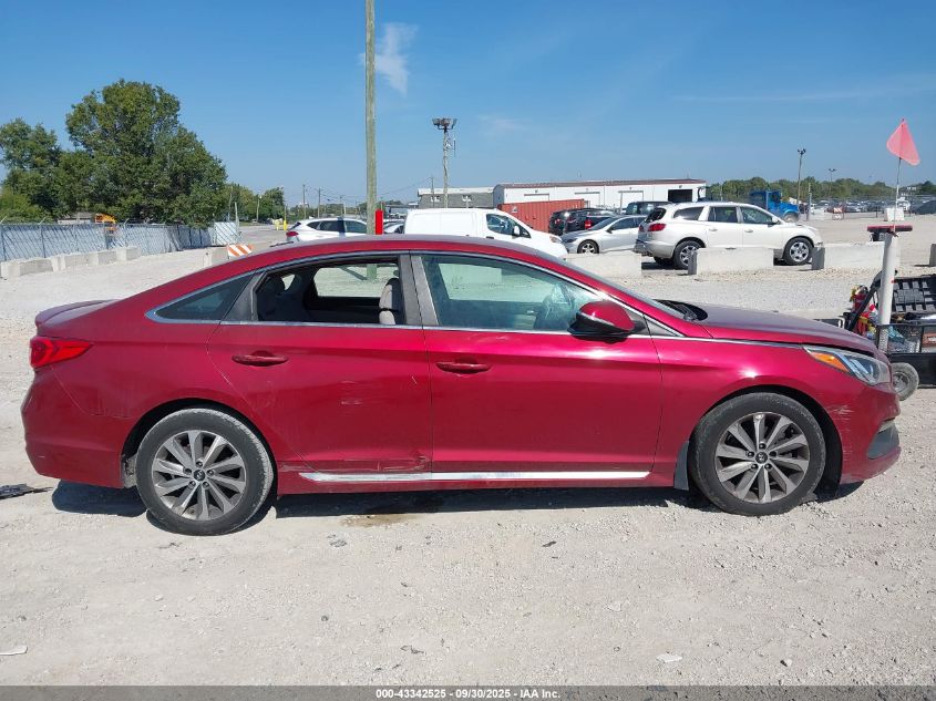 2016 Hyundai Sonata Sport VIN: 5NPE34AF8GH289374 Lot: 43342525
