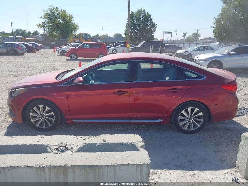 2016 Hyundai Sonata Sport VIN: 5NPE34AF8GH289374 Lot: 43342525