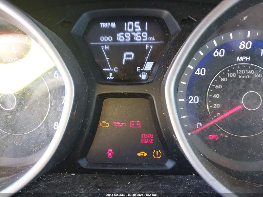 2013 Hyundai Elantra Limited VIN: KMHDH4AE7DU670845 Lot: 43342569