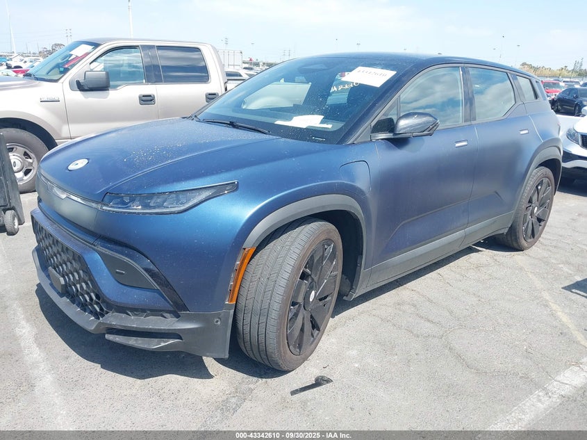 Vin: vcf1zbu24pg002059, lot: 43837324, fisker ocean one 20232