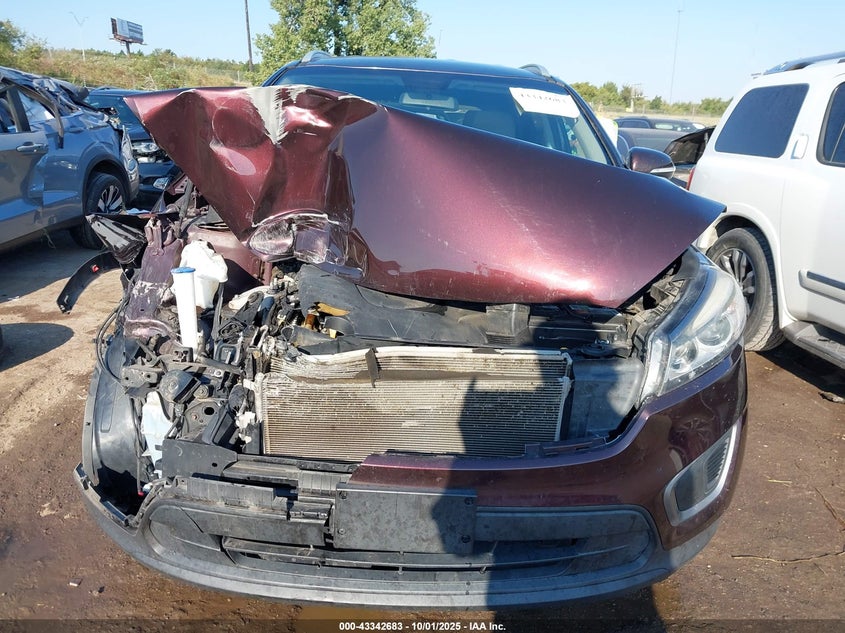 2016 KIA SORENTO 3.3L LX 5XYPG4A58GG003650
