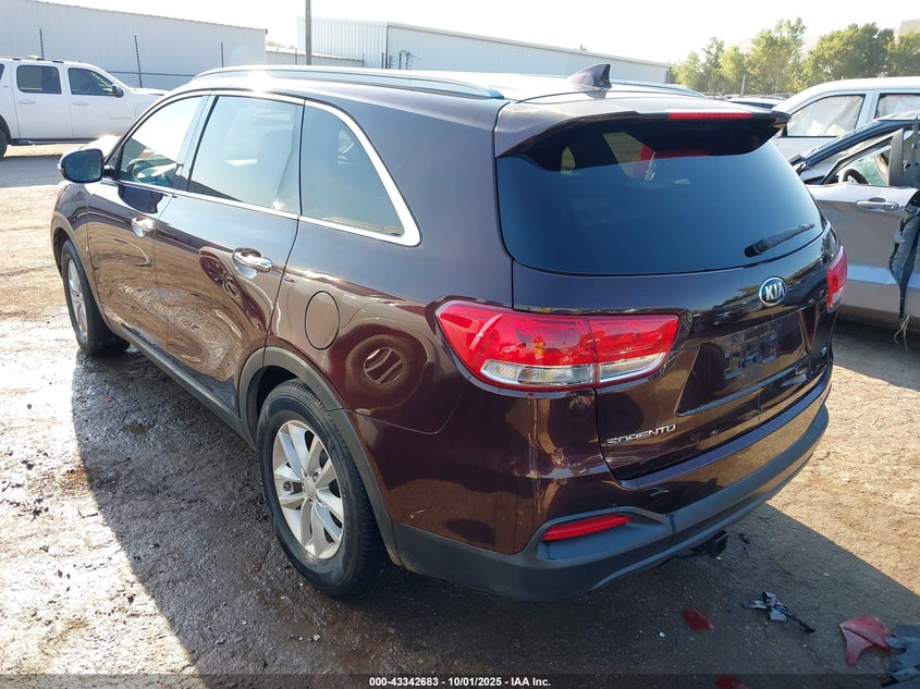 2016 KIA SORENTO 3.3L LX 5XYPG4A58GG003650