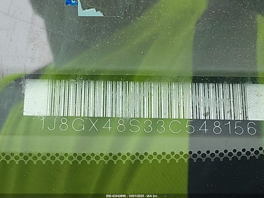 2003 Jeep Grand Cherokee Laredo VIN: 1J8GX48S33C548156 Lot: 43342696