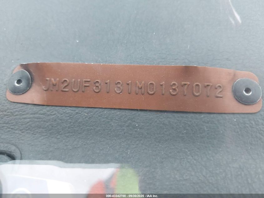 1991 Mazda B2200 Cab Plus VIN: JM2UF3131M0137072 Lot: 43342700