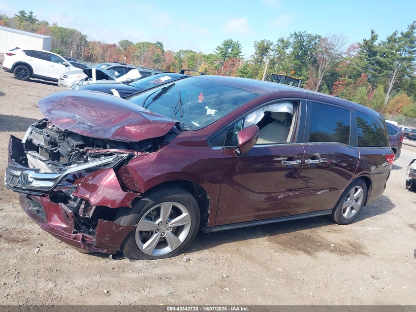 2019 Honda Odyssey Ex-L VIN: 5FNRL6H78KB009259 Lot: 43342720
