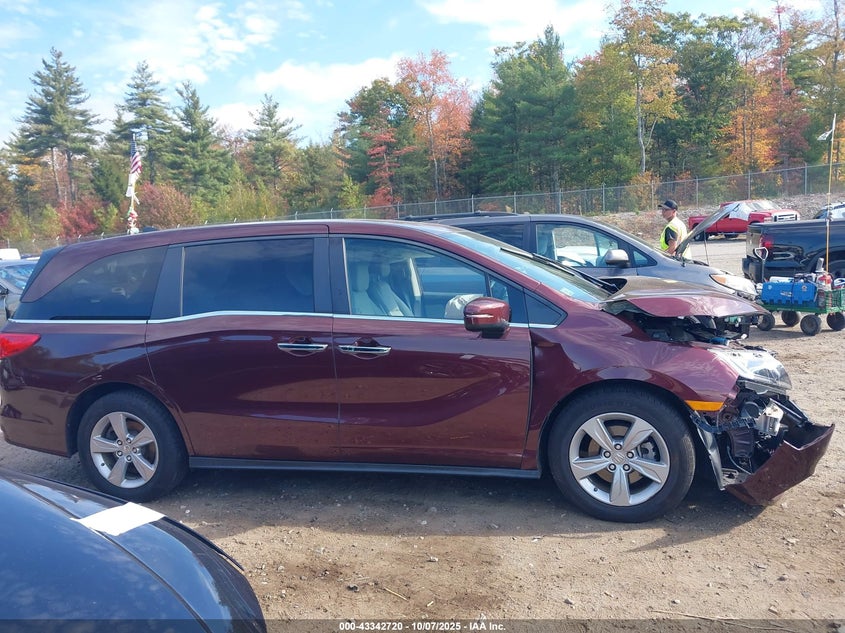 2019 Honda Odyssey Ex-L VIN: 5FNRL6H78KB009259 Lot: 43342720
