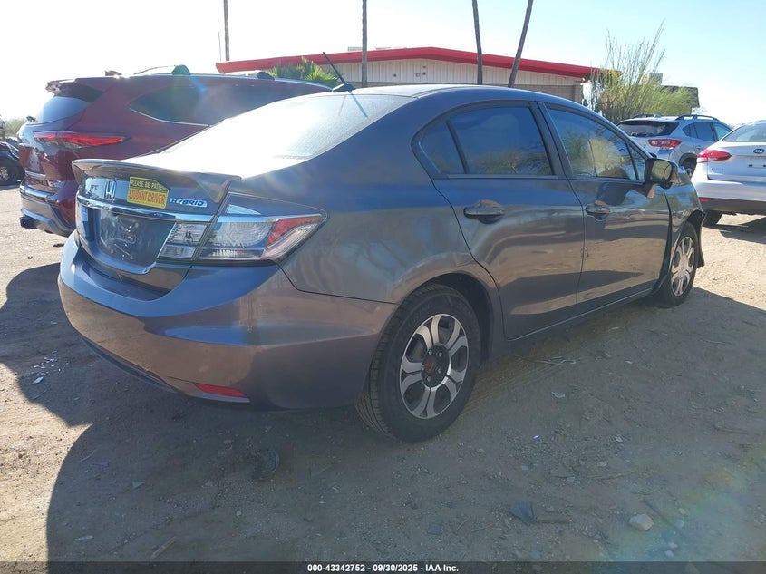 2015 HONDA CIVIC HYBRID 19XFB4F35FE001805