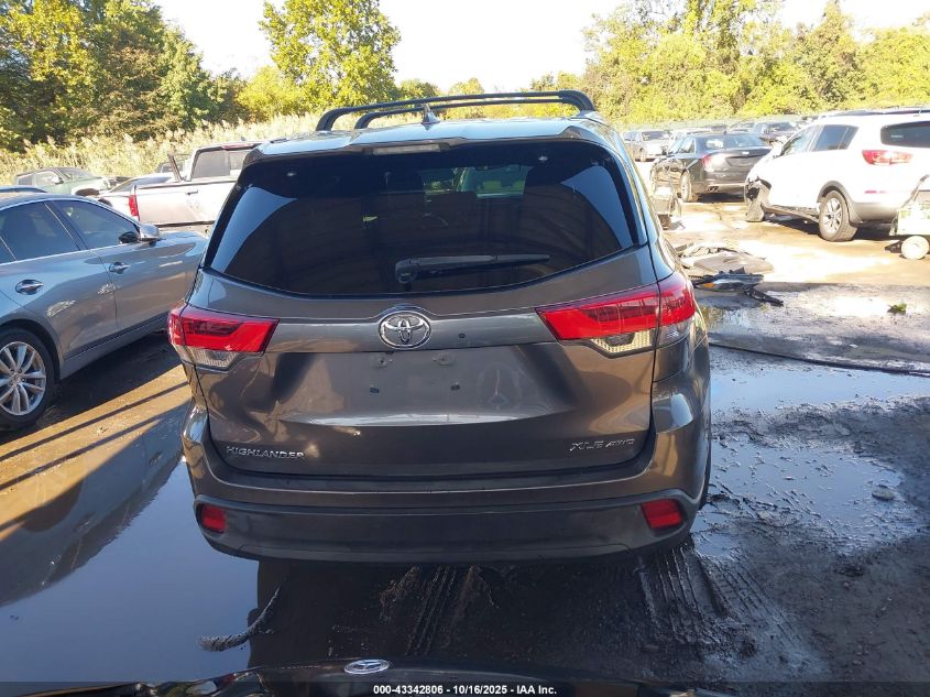 2017 Toyota Highlander Xle VIN: 5TDJZRFH6HS375816 Lot: 43342806