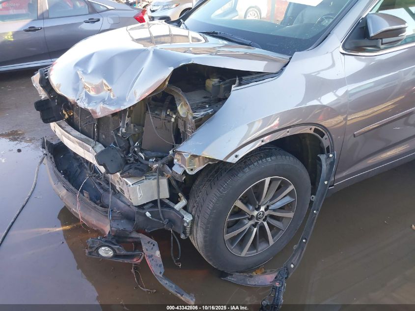 2017 Toyota Highlander Xle VIN: 5TDJZRFH6HS375816 Lot: 43342806