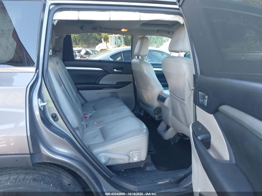 2017 Toyota Highlander Xle VIN: 5TDJZRFH6HS375816 Lot: 43342806