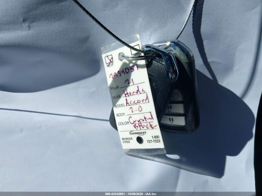 2021 Honda Accord Sport 2.0T VIN: 1HGCV2F32MA034051 Lot: 43342961