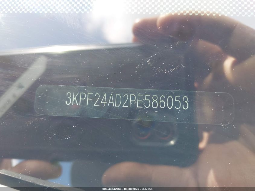 2023 Kia Forte Lxs VIN: 3KPF24AD2PE586053 Lot: 43342963