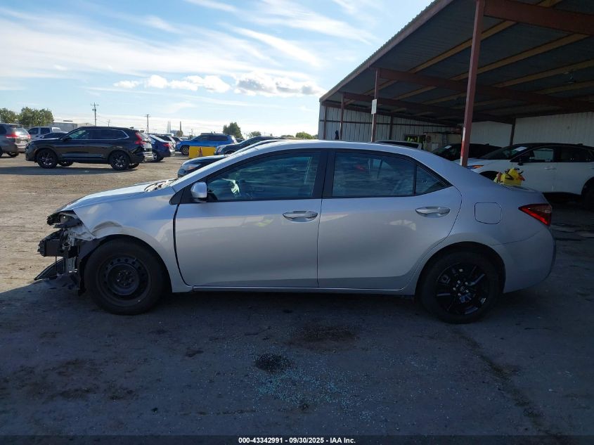 2017 Toyota Corolla Le VIN: 2T1BURHE6HC938734 Lot: 43342991