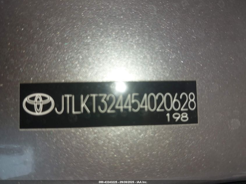 2005 Scion Xb VIN: JTLKT324454020628 Lot: 43343225