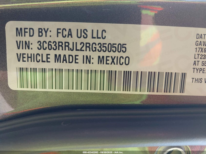 3C63RRJL2RG350505 2024 RAM 3500 photo no. 9