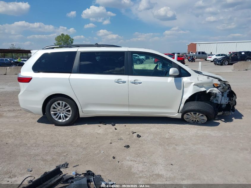 2015 Toyota Sienna Xle 8 Passenger VIN: 5TDYK3DC7FS651294 Lot: 43343263