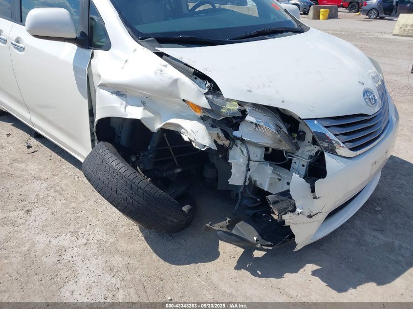 2015 Toyota Sienna Xle 8 Passenger VIN: 5TDYK3DC7FS651294 Lot: 43343263