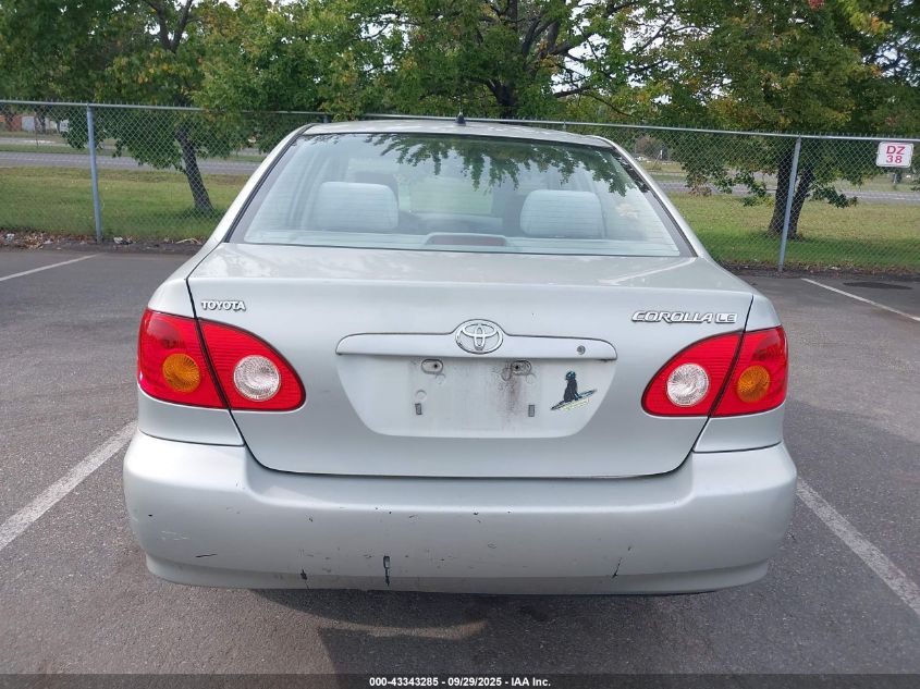 2004 Toyota Corolla Le VIN: 2T1BR32E94C302309 Lot: 43343285