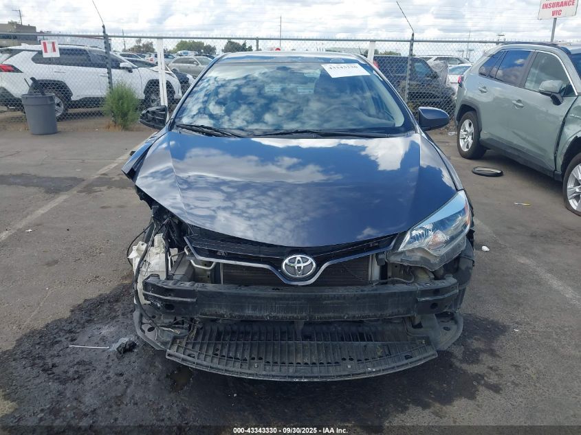 2015 Toyota Corolla Le VIN: 5YFBURHE1FP222417 Lot: 43343330