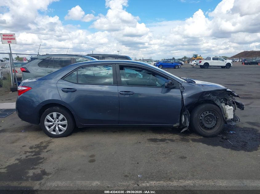 2015 Toyota Corolla Le VIN: 5YFBURHE1FP222417 Lot: 43343330