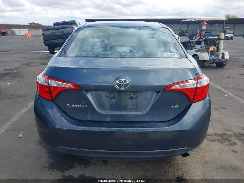 2015 Toyota Corolla Le VIN: 5YFBURHE1FP222417 Lot: 43343330