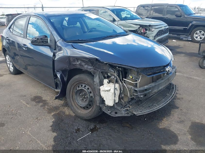 2015 Toyota Corolla Le VIN: 5YFBURHE1FP222417 Lot: 43343330