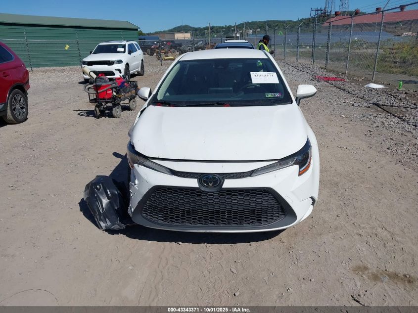 2021 Toyota Corolla Le VIN: JTDEPMAE8MJ120163 Lot: 43343371