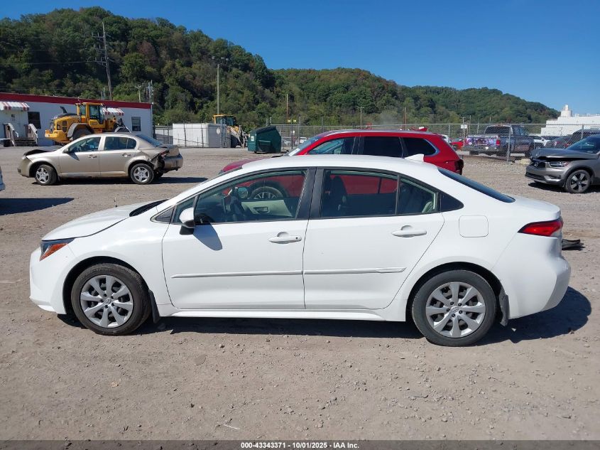 2021 Toyota Corolla Le VIN: JTDEPMAE8MJ120163 Lot: 43343371