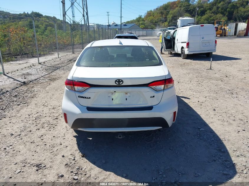 2021 Toyota Corolla Le VIN: JTDEPMAE8MJ120163 Lot: 43343371