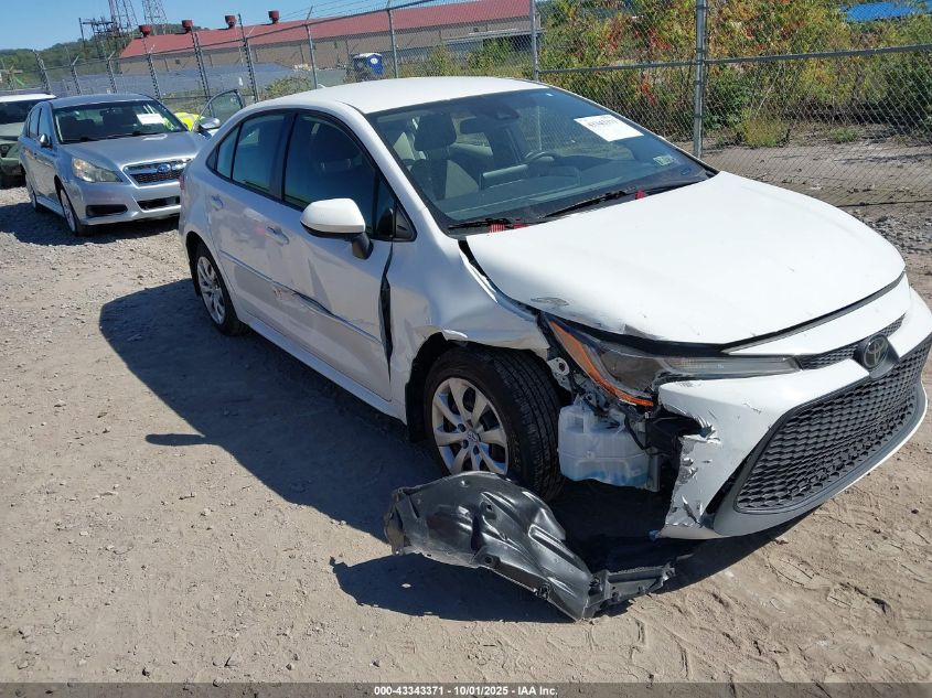 2021 Toyota Corolla Le VIN: JTDEPMAE8MJ120163 Lot: 43343371