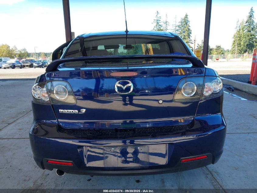 2008 Mazda Mazda3 S Grand Touring VIN: JM1BK323681175600 Lot: 43343374