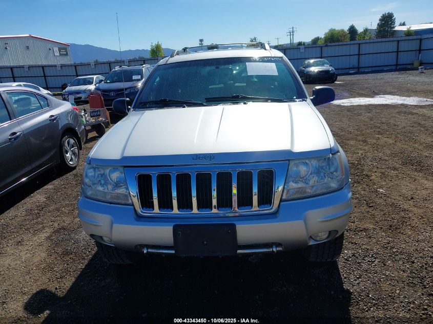 2004 Jeep Grand Cherokee Overland VIN: 1J8GW68J94C365142 Lot: 43343450
