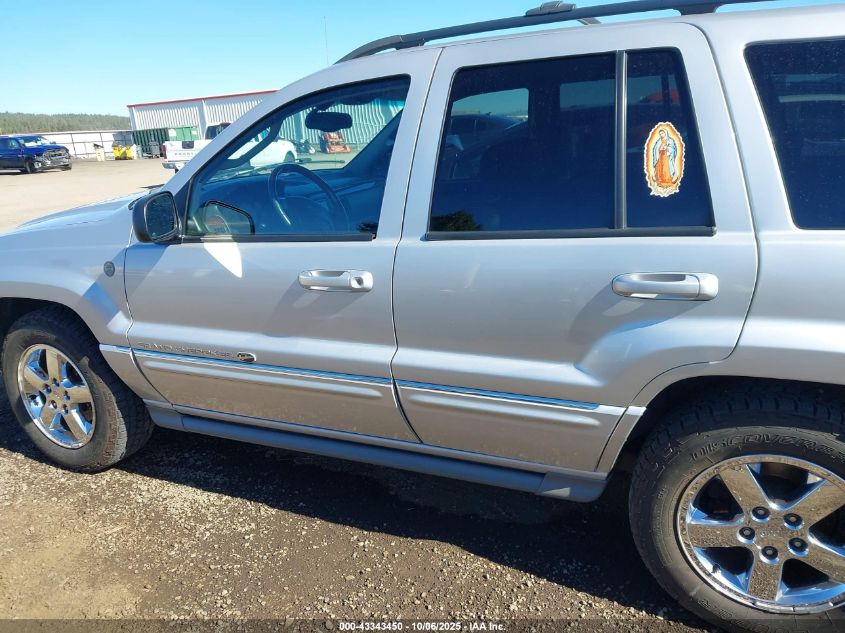 2004 Jeep Grand Cherokee Overland VIN: 1J8GW68J94C365142 Lot: 43343450
