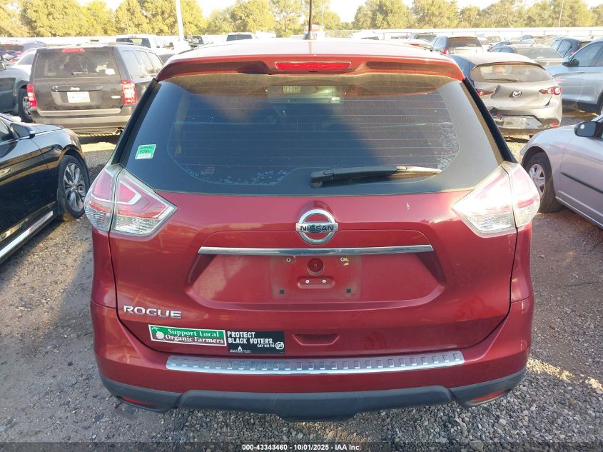 2016 Nissan Rogue S VIN: 5N1AT2MT6GC841935 Lot: 43343460