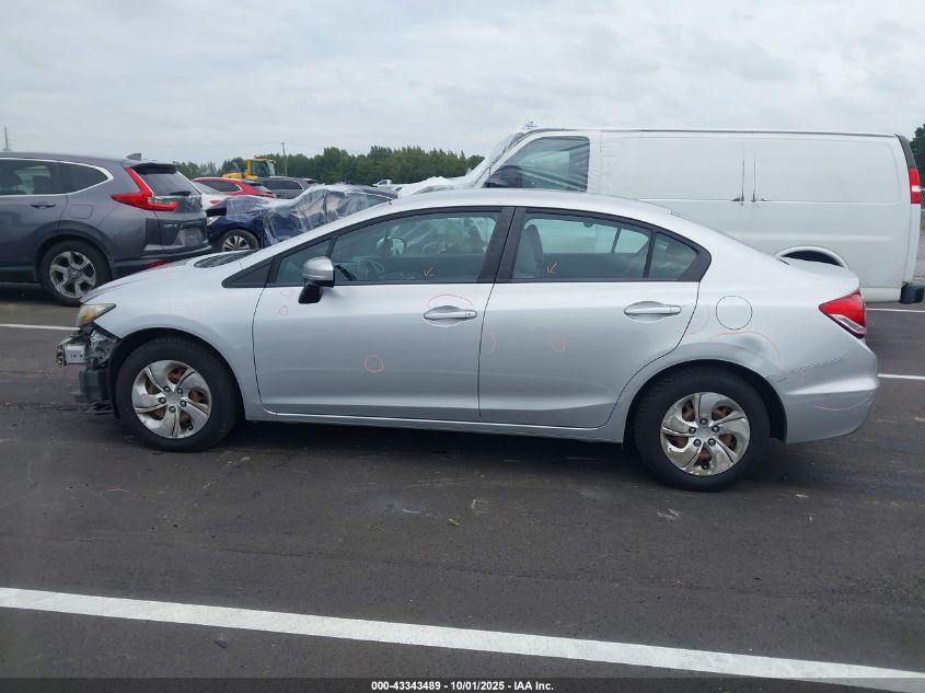 2015 Honda Civic Lx VIN: 2HGFB2F54FH549323 Lot: 43343489