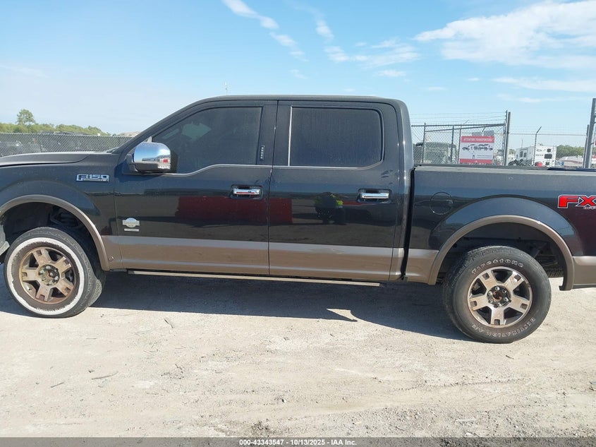 2015 Ford F-150 King Ranch VIN: 1FTEW1EG1FFB82720 Lot: 43343547