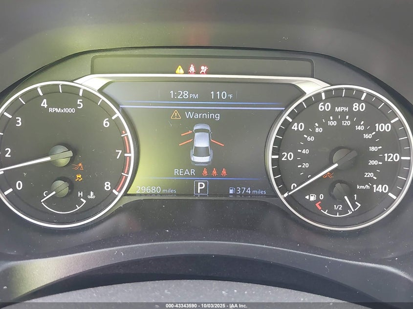 2025 Nissan Altima Sv Fwd VIN: 1N4BL4DV4SN308006 Lot: 43343590