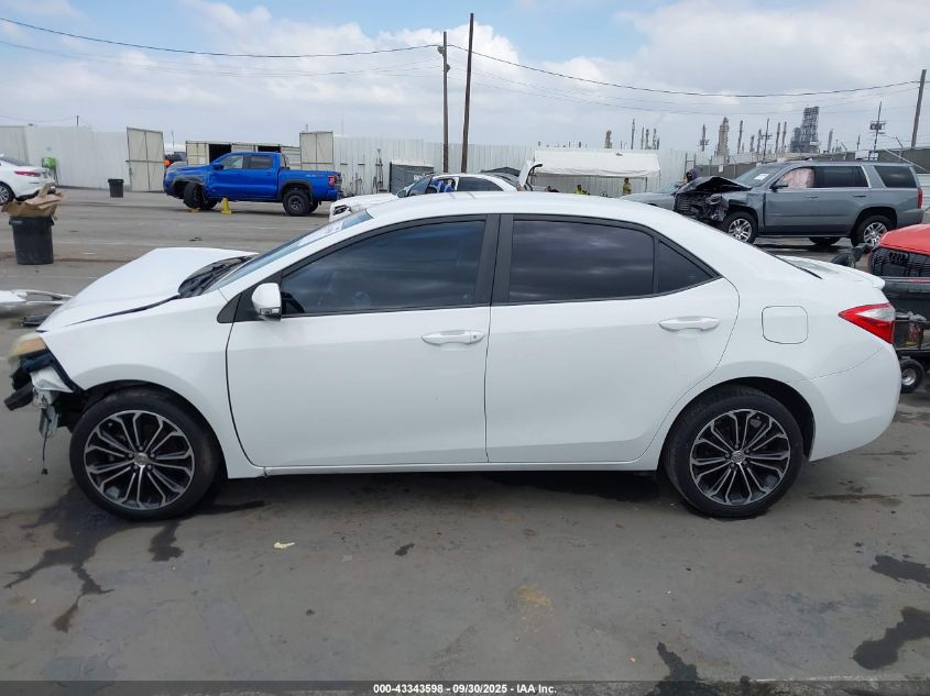 2015 Toyota Corolla S Plus VIN: 2T1BURHE8FC338584 Lot: 43343598