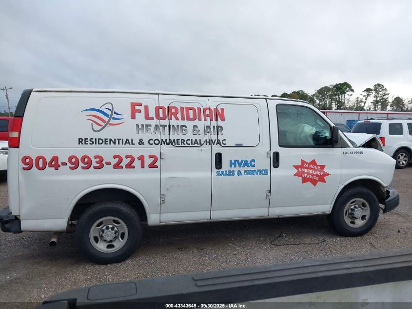 2016 Chevrolet Express 2500 Work Van VIN: 1GCWGAFG9G1165372 Lot: 43343645