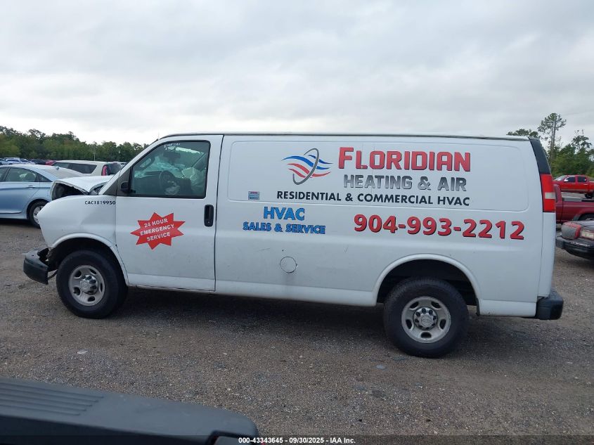 2016 Chevrolet Express 2500 Work Van VIN: 1GCWGAFG9G1165372 Lot: 43343645