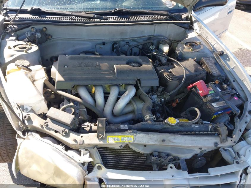 2001 Toyota Corolla S VIN: 1NXBR12E21Z458769 Lot: 43343668