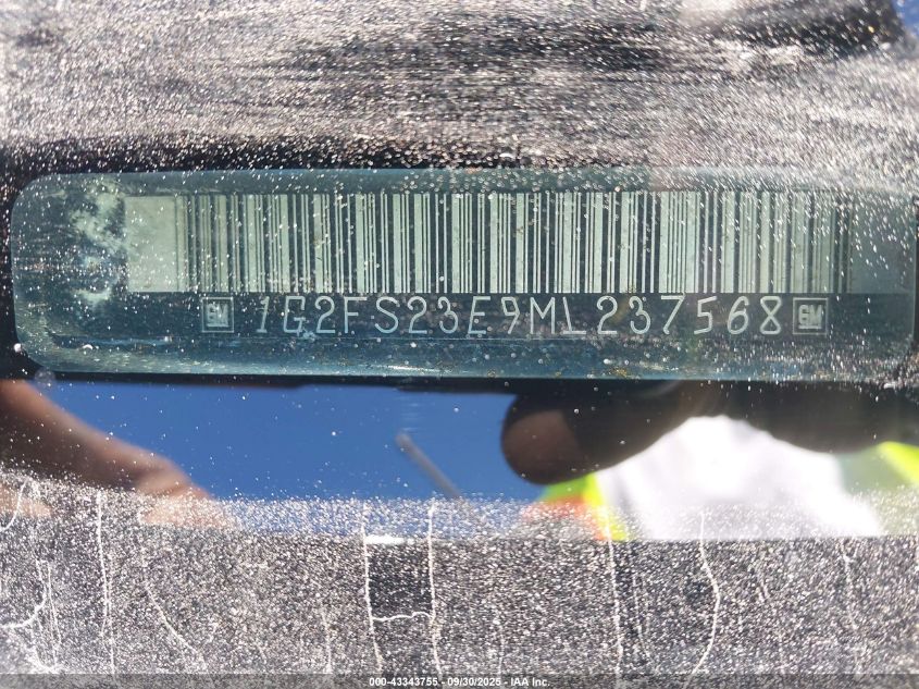 1991 Pontiac Firebird Formula VIN: 1G2FS23E9ML237568 Lot: 43343755